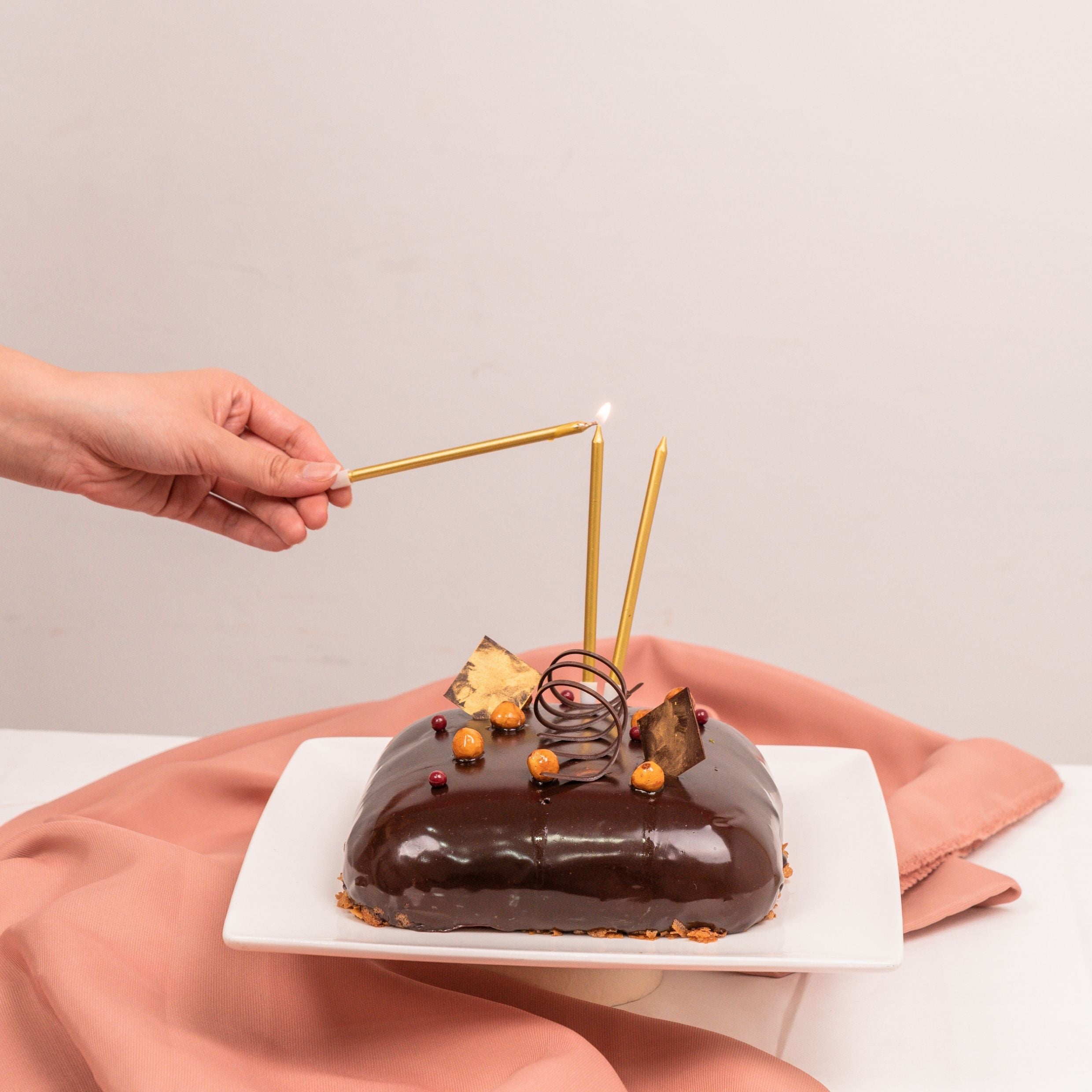 Chocolate Hazelnut Praline Cake - Little Vintage Baking